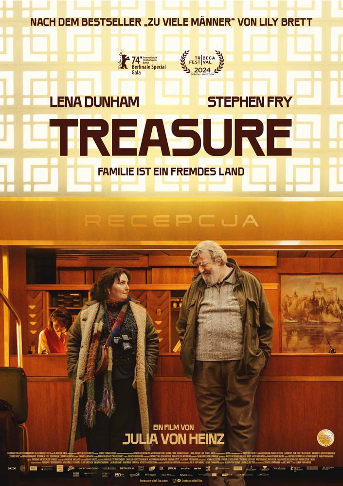 Das Roadmovie "Treasure" von Julia von Heinz mit Lena Dunham und Stephen Fry in den Hauptrollen feierte seine Weltpremiere bei der Berlinale 2024 und startet am 12.09.2024 in den deutschen Kinos. | MOIN Filmförderung