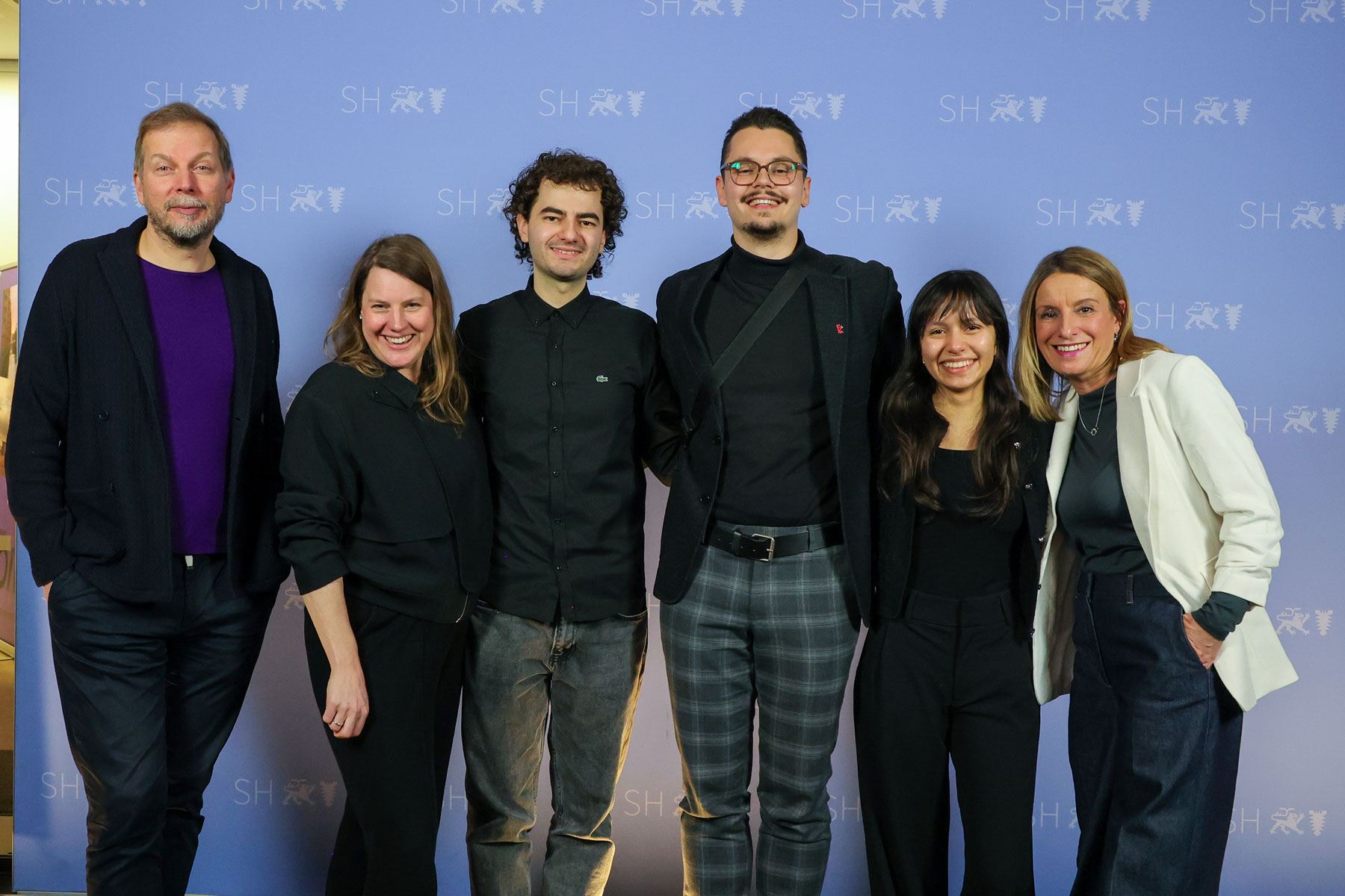 Die aktuellen MOIN Talents Arnit Likaj, Max Kassun und Hannah Proch beim Baltic Motion Empfang auf der Berlinale 2025 | MOIN Filmförderung