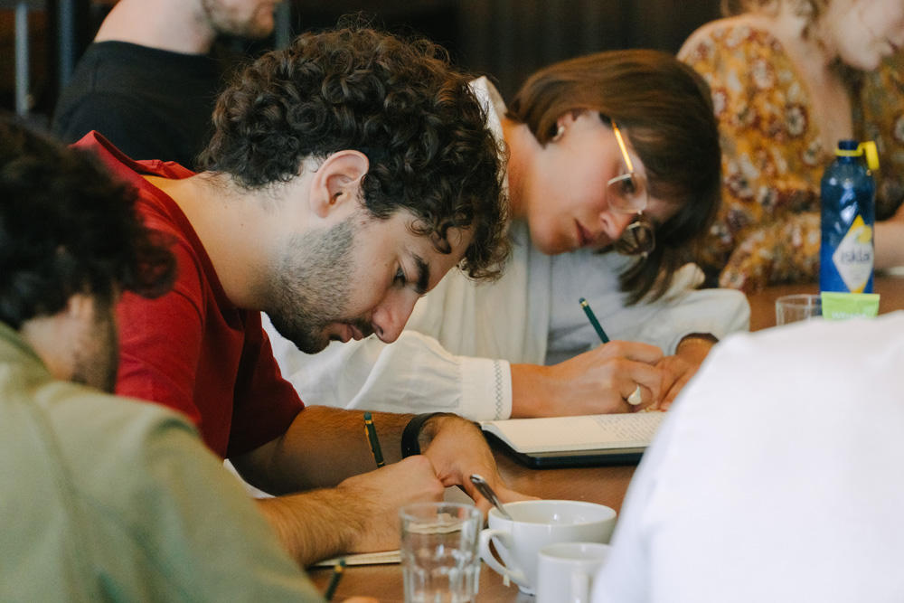 MOIN Talent Arnit Likaj beim Pitching Forum in Grimstad. | MOIN Filmförderung